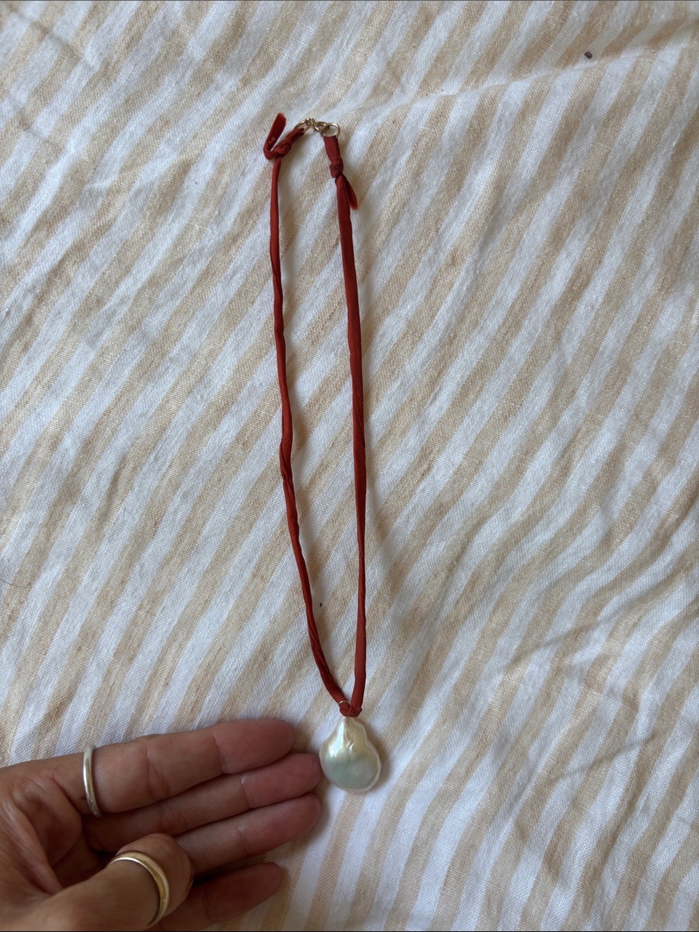 Rosalie jade silk tie necklace
